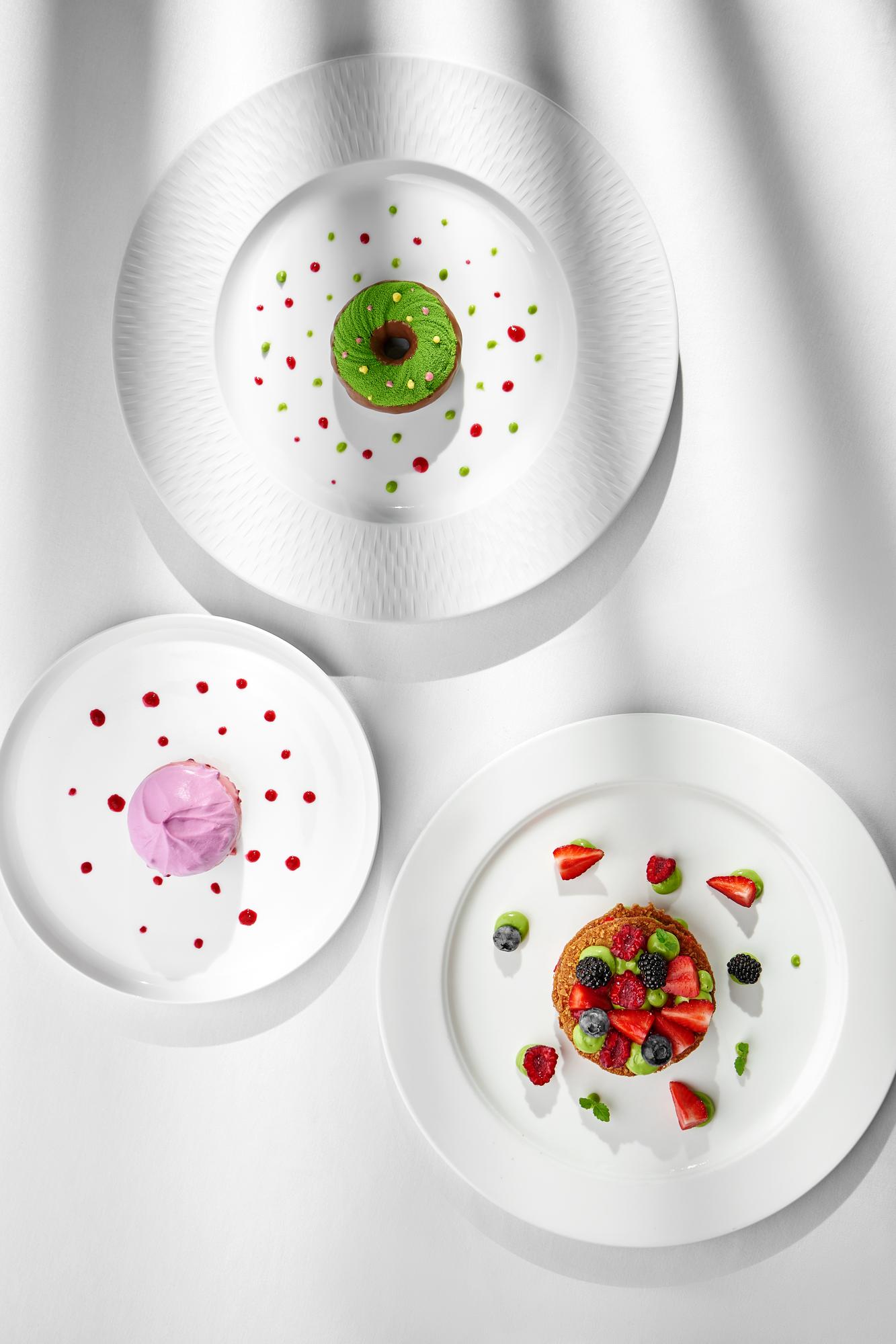 kompozycja fine dining na talerzu